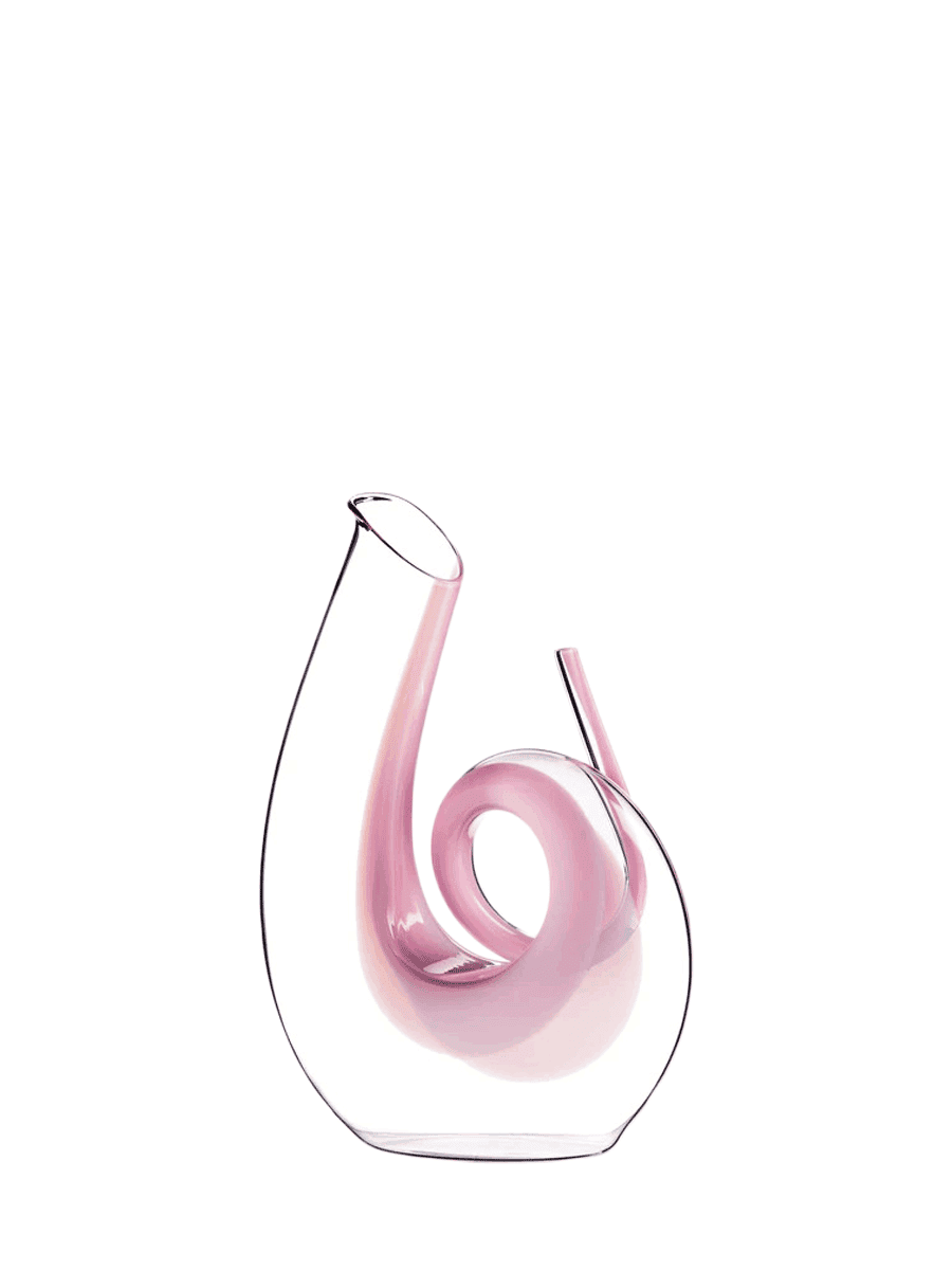 Dekanter-Riedel-curly-pink