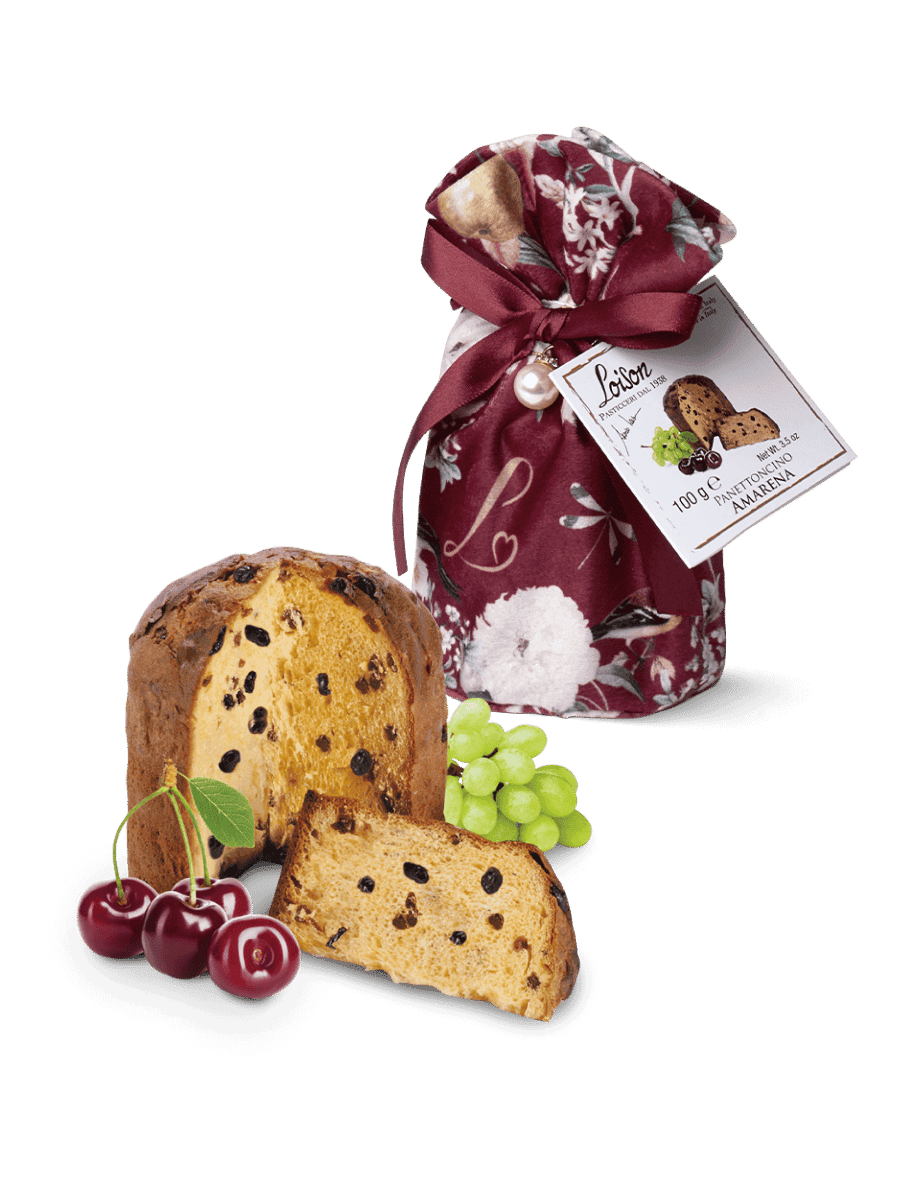 Loison mini panettone višnja gift bag 100gr